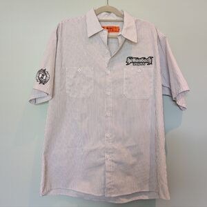 Black Pin Stripped 3-D Work Shirt